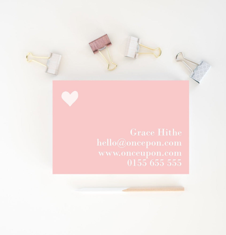 Pink Business Card Design - Bridal shop business Card Template - Boutique business card - Premade business Card - Printable Business Card