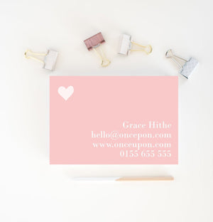 Pink Business Card Design - Bridal shop business Card Template - Boutique business card - Premade business Card - Printable Business Card