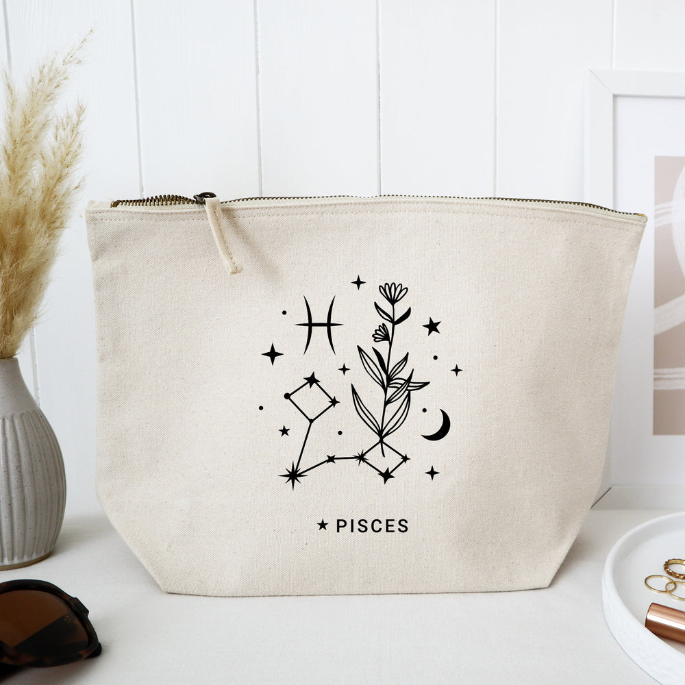 Pisces zodiac star sign makeup / cosmetic zodiac bag