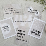 Positive Postcards - Positivity quote postcards - Motivational Post Cards - self love prints - A6 Prints - Motivational Quotes - girl boss