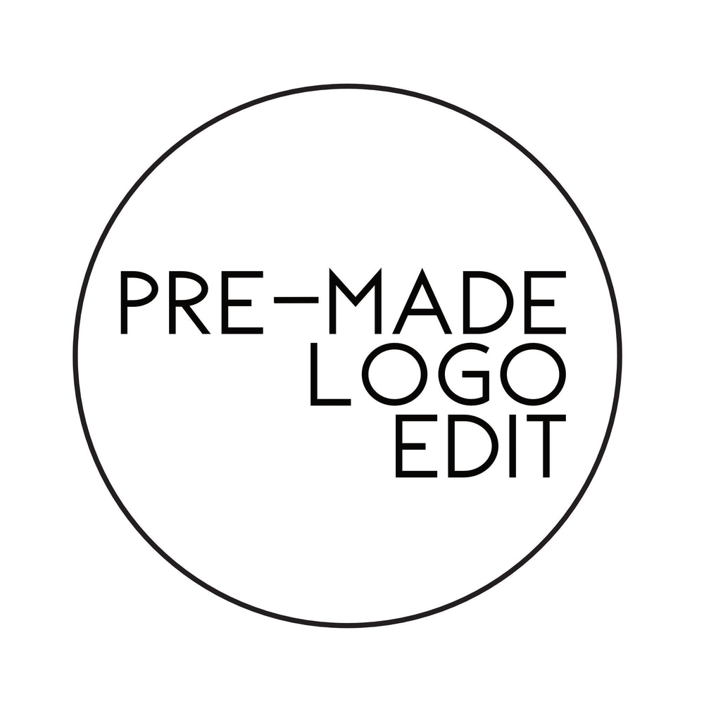 Pre-made logo edit - Premade logo - Logo design - Small change to a pre-made logo template