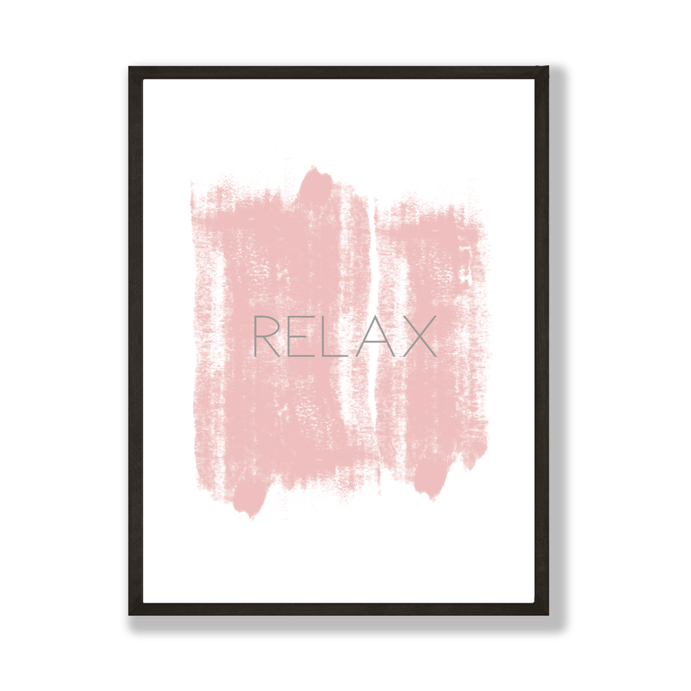 Blush Pink Relax Print