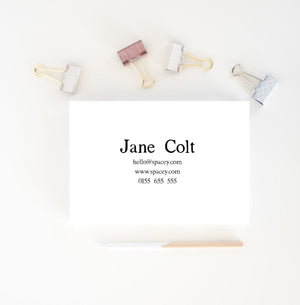 Shop Business Card Design - monochrome business Card Template - Premade business card - Simple business Card - Printable Business Card