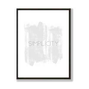 Simplicity print
