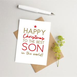 Son Christmas card