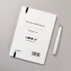 Stylish notebook - desk decor - monochrome stationery - A5 notebook - stylish stationery - Stocking filler - Secret santa - Gift for men