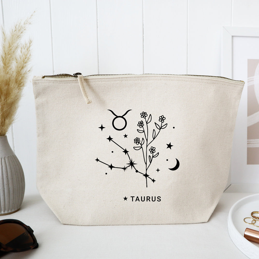 Taurus zodiac star sign makeup / cosmetic zodiac bag