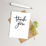Thank you card - Simple thank you card - Wedding thank you card - Card to say thanks - Thanks for help - Thank you note - Thanks for gift