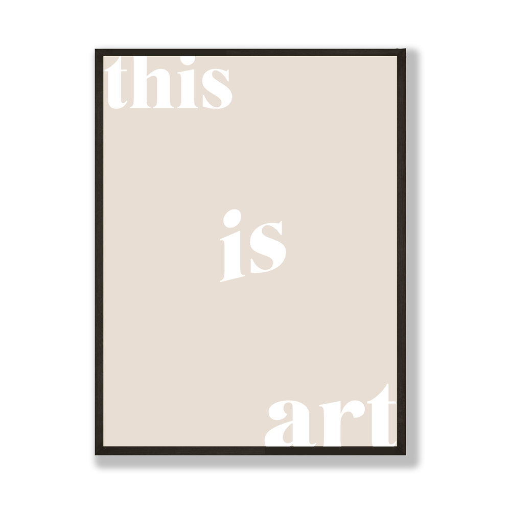 This is art modern beige / neutral print