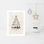 Fun reindeer names Christmas card