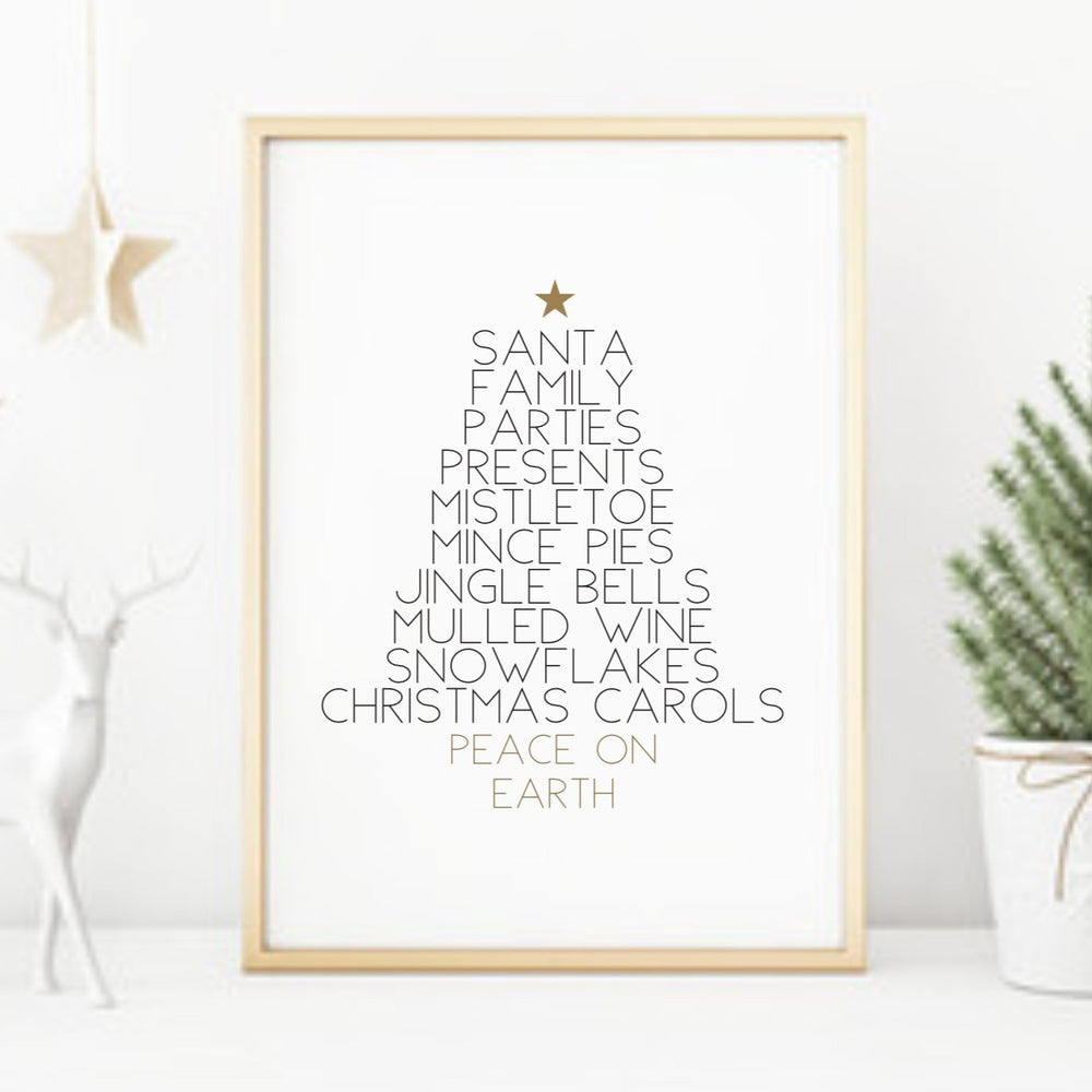 Christmas favourite things print