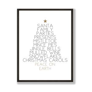 Christmas favourite things print
