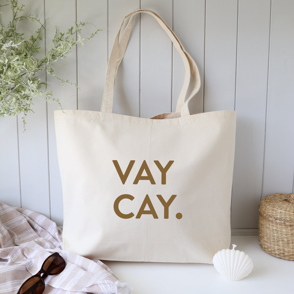 Vaycay holiday tote bag