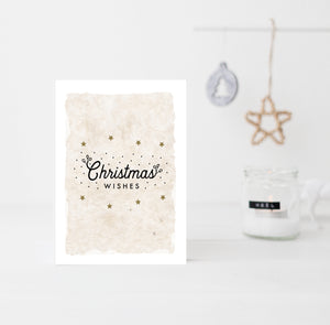 Christmas wishes neutral Christmas card