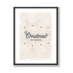 Christmas wishes neutral boho print