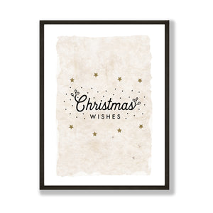 Christmas wishes neutral boho print